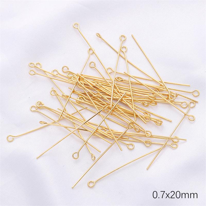 50Pcs Copper T-shaped Needle 9-shaped Ball-shaped Needle For DIY Necklace Bracelet Earrings Jewelry Making Craft Accessories
