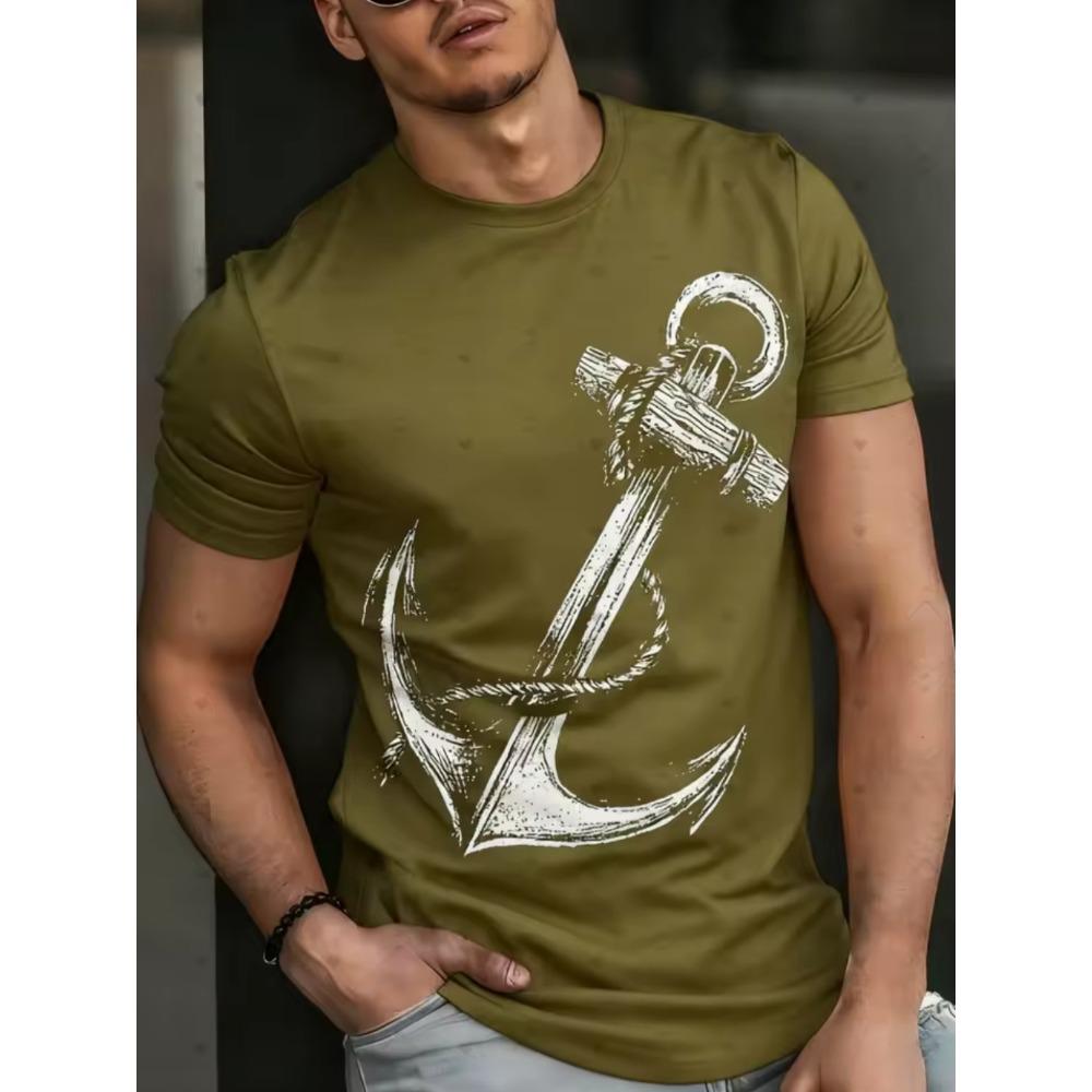 Neues Mode Herren Kurzarm 3D-Druck T-Shirt Street Style Große Größe Locker Lässiges T-Shirt