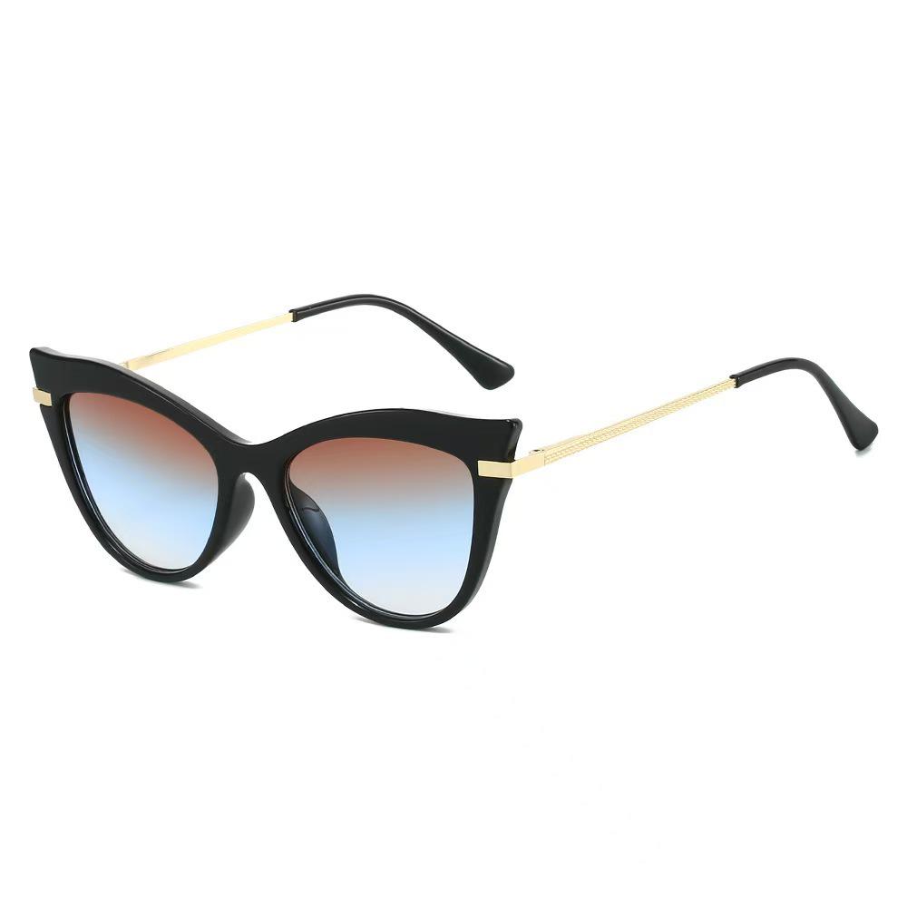 Chic Cat-Eye Sunglasses: Trendy European & American Style, High-Class Versatile Outdoor Sun Protection for Women