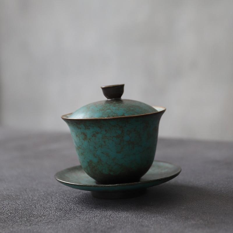 Keramische Dekselkom Vintage Theekom Japanse Stijl Theekom
