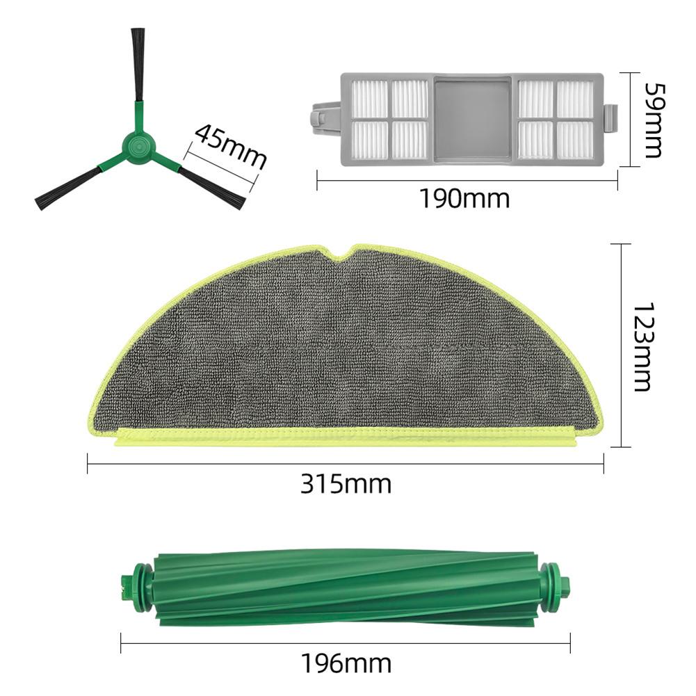 1 Set Voor Roomba 205 Voor Stofzuigerzak Voor Combo Hoofdzijborstel Filter Dweildoek Stofzuiger Accessoires Reserve Om te Vervangen