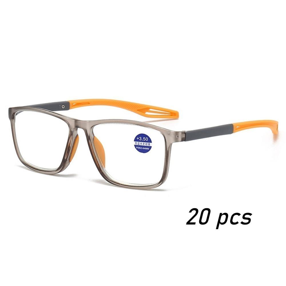 TR90 Sport Reading Glasses Men Ultralight Anti Blue Light Presbyopia Eyewear Hyperopia Optical Diopters