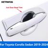 Side Door Handle Bowl Cover Trim For Toyota Corolla Sedan - 2024 Carbon Fiber Protection Cap Accessories Car Styling