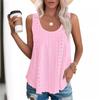 Round Neck Loose Sleeveless T-shirt Top