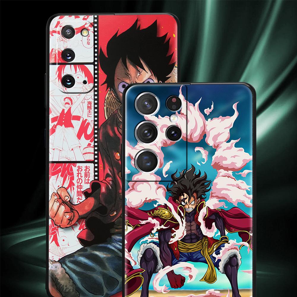 One Piece Cartoon TPU-Hülle für Samsung Galaxy S22 Ultra S20 FE S21 Plus S10 S9 S8 S10e S7, weiche Schutzhülle zur Verhinderung von Herbst