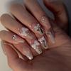 Gradient Amber Gold Foil Removable Nail Stickers - Autumn/Winter Collection