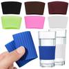 Manchon en Silicone pour Tasses Tasses à Café en Céramique Enveloppes Isolation Thermique Manches pour Bouteilles Manchon Antidérapant pour Tasse Couvercle en Verre pour Bouteille