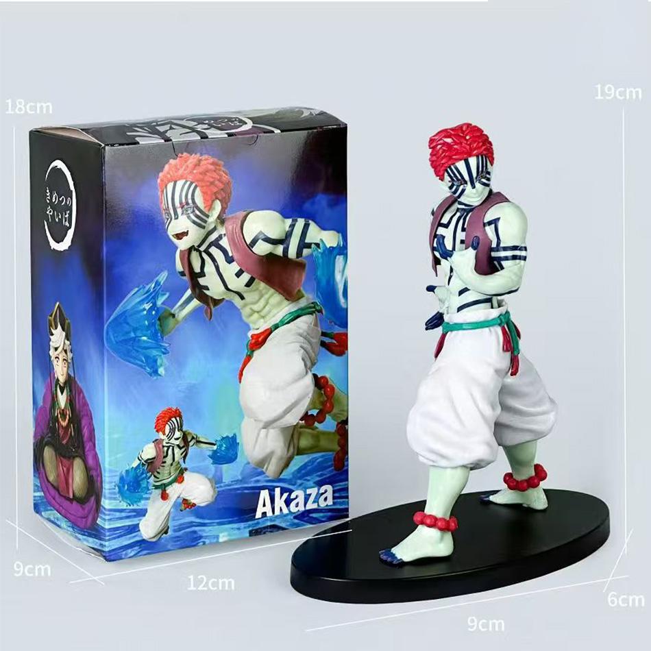 5 pièces Figure Anime Demon Slayer Figures Slayer Akaza Poupée Figurine Guerrier Figurine d'Action Modèle Jouets Modèle Anime Poupée Voiture