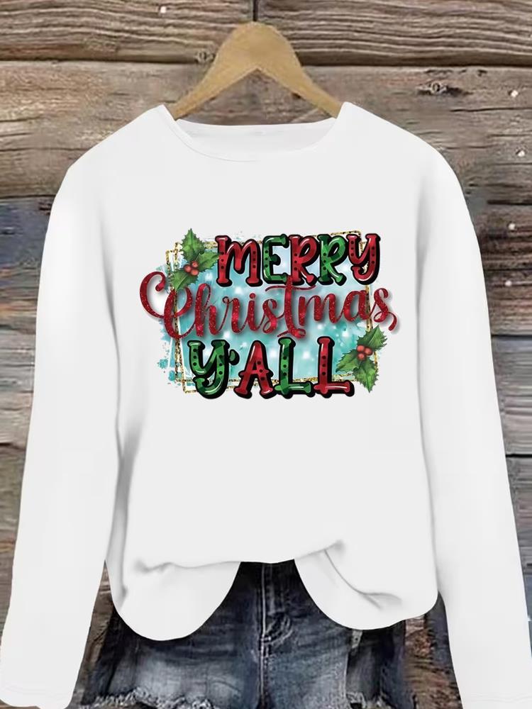 (Asian Size) lovely coffee style Christmas new year Graphic Tee Women autumn winter Casual Fashion Top Clothing Print T Shirt Long Sleeve T-shirts