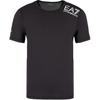 SS23 EA7 Series Letter Print Crew Neck Short Sleeve T-Shirt Men Tops Black 8NPT12-PJ3UZ-1200