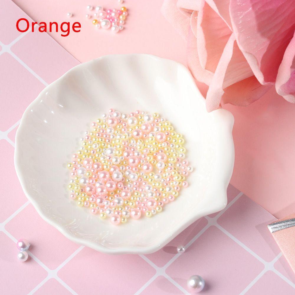 Art New Filler Handmade DIY Necklace No Hole Imitation Pearl Beads UV Resin Jewelry Making