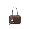 Genuine Leather Large-capacity Toast Bag, Retro Hand-held Boston Bag, Fashionable Single-shoulder Underarm Bag