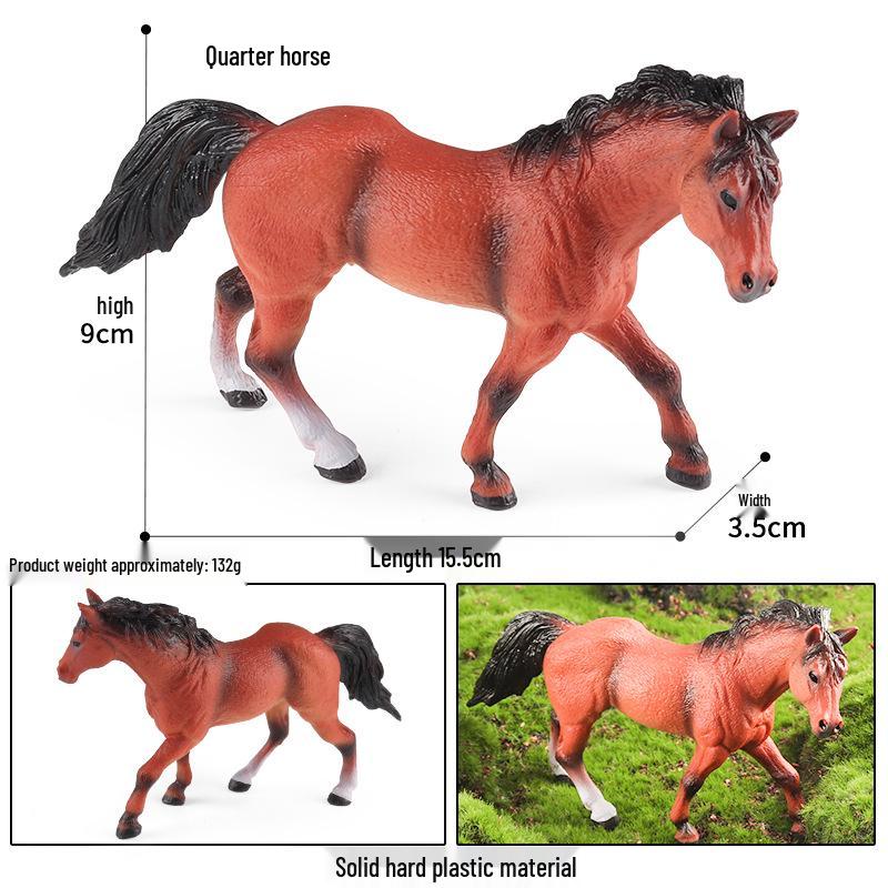 Children's Wildlife Simulation Horse Rider Toy Set