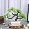 1 Stuks Kunstmatige Bonsai Bloemenboom met Designer Pot voor Woondecoratie, Kunstplant Bonsai Nepboom, Woonkamer Nieuw