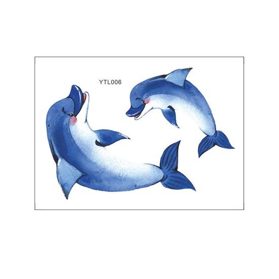 Glow-in-the-dark Dolphin Toilet Sticker Removable Self-adhesive Waterproof PVC Living Room Wall Art Bathroom Toilet Lid Decoration Decal