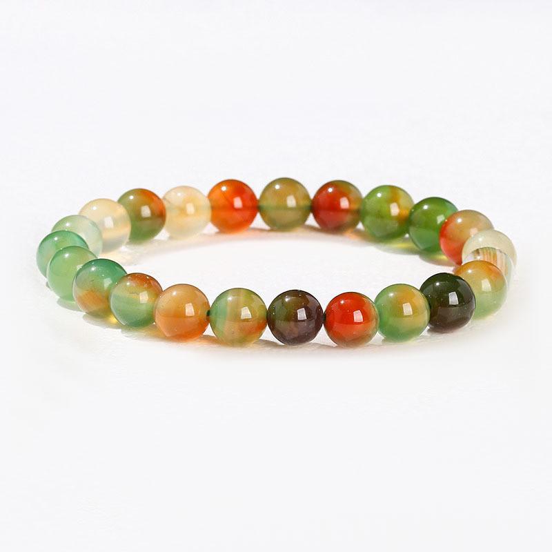 Natural Crystal Agate Beaded Bracelet For Men And Women With Handmade Design For Gift And Fashion