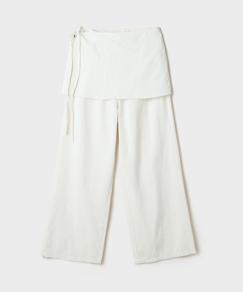 Seupao [Cool] Wrap Flare Light Cotton Pants_Sptcg37G91