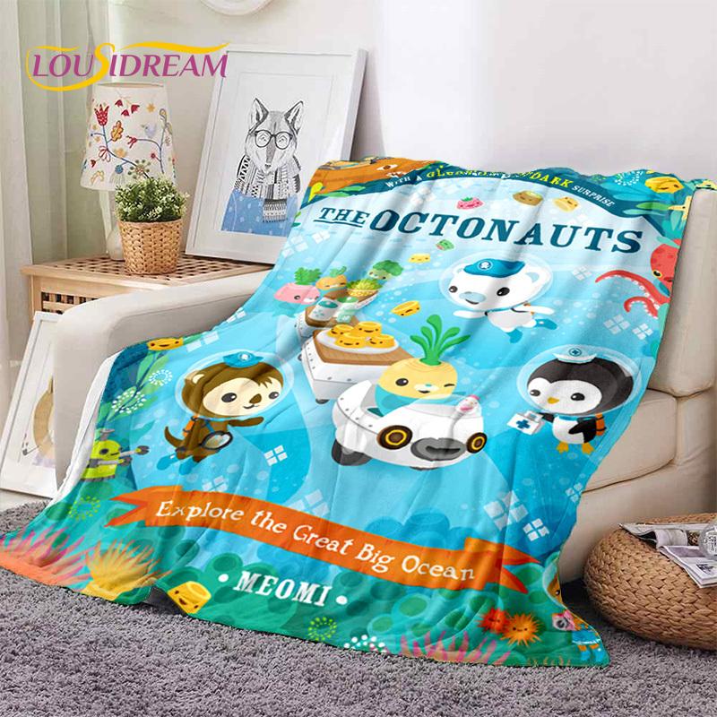 Die Octonauts Barnacles Niedliche Cartoon Weiche Decken, Warm Halten Flanell Überwurfdecke für Picknick Betten Sofa Zuhause Schlafzimmer Geschenke Kinder