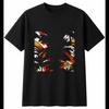 Psychedelic Palm Tree In Nature Mens T-Shirt Black 100% Cotton Floral Printed