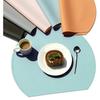 Silicone Placemats Waterproof Oil-Proof Wipeable Place Mats Pad for Kitchen Table Dining Patio Indoor Outdoor Table Mats Pets