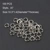 100PCS Lot High Quality Durable Fishing Split Rings Swivel Snap Stainless Steel Fish Connector