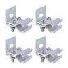 Aluminium Standing Seam Clamps Portable Accessory for Fixing Solar Structures On Folded Sheet Metal Roofs 4Pieces