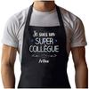 Kitchen Apron - Arthur Super Colleague Man - Black - Cotton - Breton Print