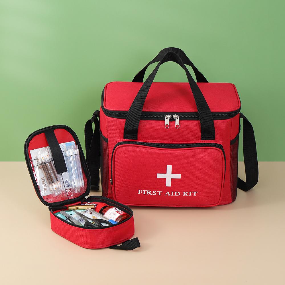 Compact Handheld Medicine Bag – Traveler's Crossbody Emergency Health Pouch for Home, Car, and Epidemic Preparedness