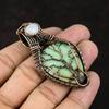 Tree Of Life Chrysoprase Gemstone Pendant Copper Wire Wrapped Jewelry Antique Jewelry Rainbow Moonstone Jewelry Gift For Her Gift For Mother