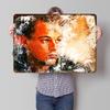 Leonardo DiCaprio Printed Poster Customized Wall Art Retro Vintage Metal Tin Signs for Interior Accessories Decoration Room Home