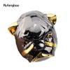 Golden Black Dog Handle Luxury Pattern Pekingese Stick Party Fashion Walking Stick Decorative Cospaly Cane Knob Crosier 90cm