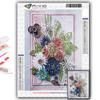 Broderie cu diamante flori 5D bricolaj pictură cu diamante cu stras cu punct de cruce