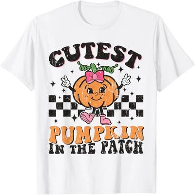 Cutest Pumpkin In The Patch Funny Halloween Thanksgiving T-Shirt