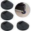 4 Pack Non-Slip Furniture Caster Wheel Pads, Protect All Types of Floors and Chair Wheels Anti-Slip Pads