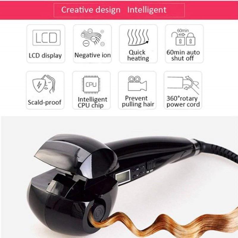 Automatická kulma na vlasy Stylingové nástroje Natáčky Wand Keramická vyhrievacia starostlivosť Wave Curl Iron Anti-perm
