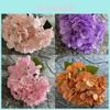 Fivehead Hydrangea Bouquet Artificial Floral Decor For Wedding And Home Interior Use