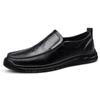 Men Genuine Leather Casual Shoes Classic Simple Comfy Man Loafers Slip On Business Shoes Soft Moccasins Breathable Driving Shoes