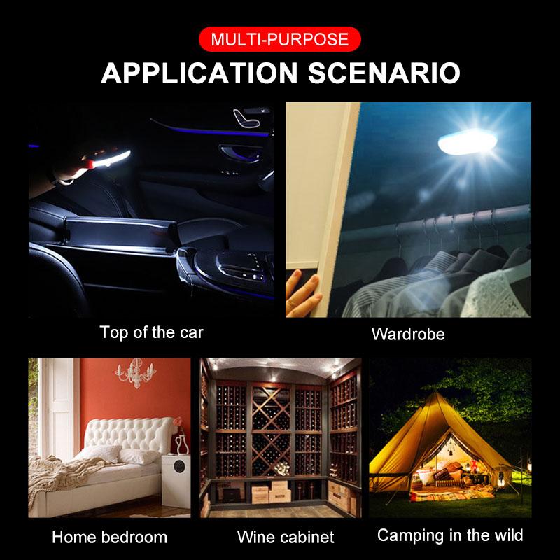 LED Touch Light Reading Lamp Magnet Base Car Ceiling Light Ambient Light For Chevrolet Cruze Lacetti Captiva SS Z71 Equinox Trax Impala Camaro Sonic