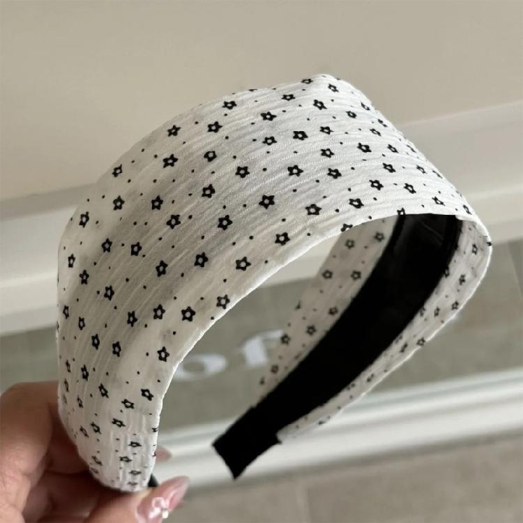 Fashionable Floral Pattern Wide Hairband Nonslip Cloth Hair Accessory Elegant For Girls Women Party or Everyday Use