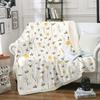 Cartoon Blankets Flannel for Children Cute Nap Kawaii Furry Soft Throws Gifts for Girls