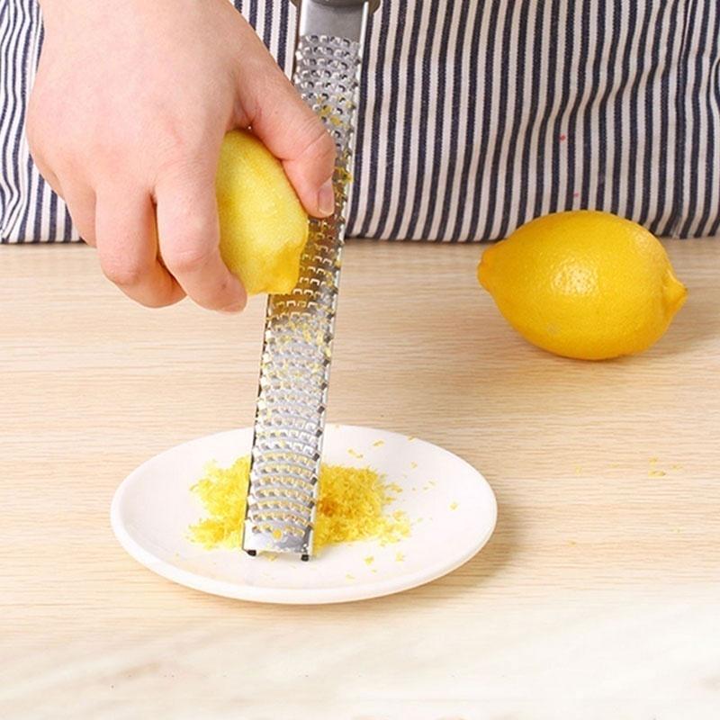 Stainless Lemon Cheese Vegetable Zester Grater Peeler Slicer Kitchen Tool