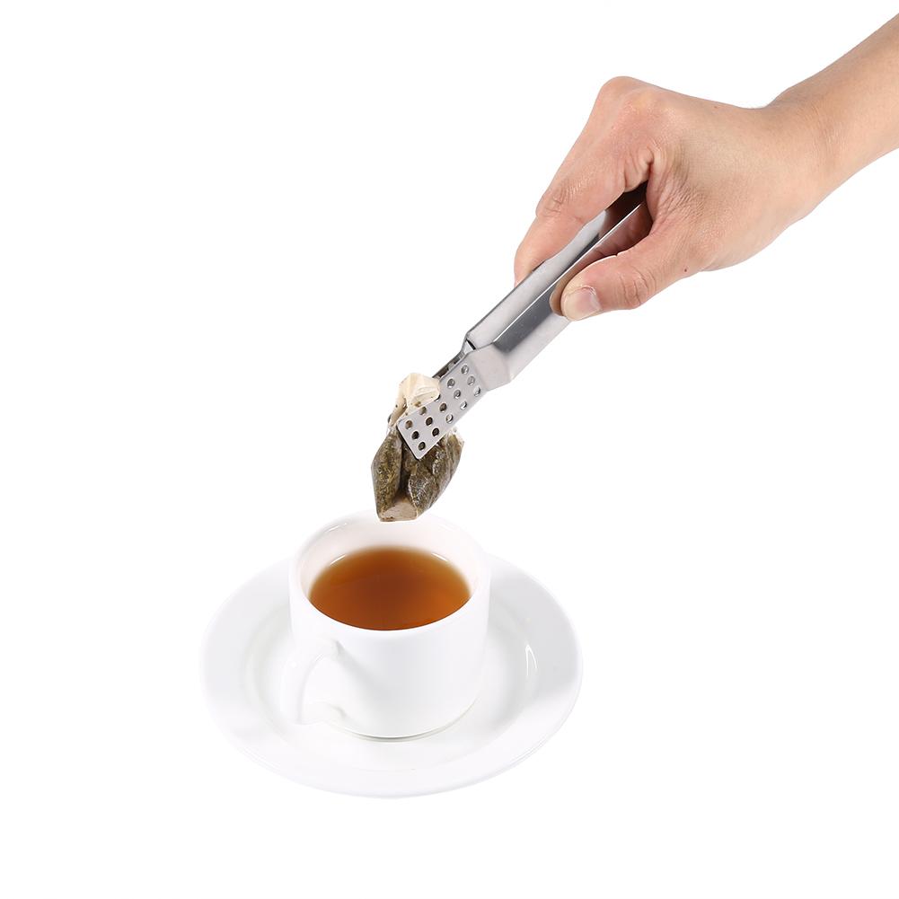 Stainless Steel Kitchen Tongs, T Bag Clip, Cooking Tool for Home Use