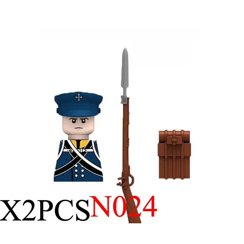 Middeleeuwse Napoleontische Oorlog Soldaat Figuren Militair MOC Bouwsteen Ridders Britse Franse Fuselier Geweren Wapen Kinder Speelgoed B08