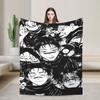 Choso Deken Kaisens Anime Pluche Grappig Warm Plaid voor Huis Lente Herfst