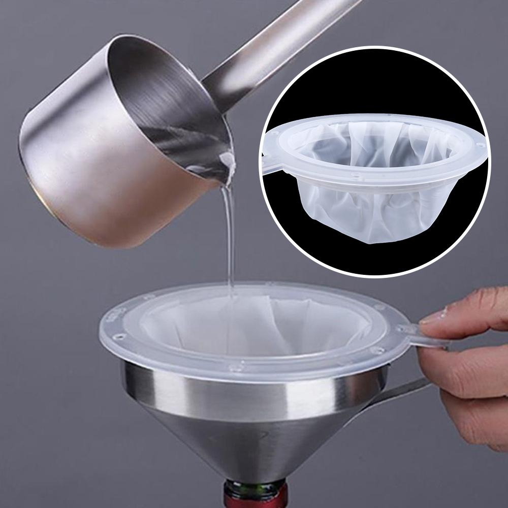 Kitchen Accessories Reusable Nylon Sift Coffee Filter Colander Mesh Strainer Sieve Juice