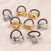 Metal Large Fashion Hammered Arch Pony Rhodium Hairband Ponytail Hair Pin Headwear Vintage Jewely Ry Accessories