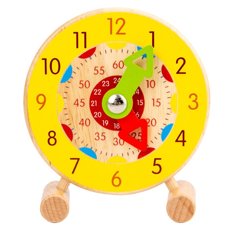 Children And Primary School Students Teaching Clock Teaching Aware Alarm Clock Model Time Early Education Montessori Wooden Clock Toy