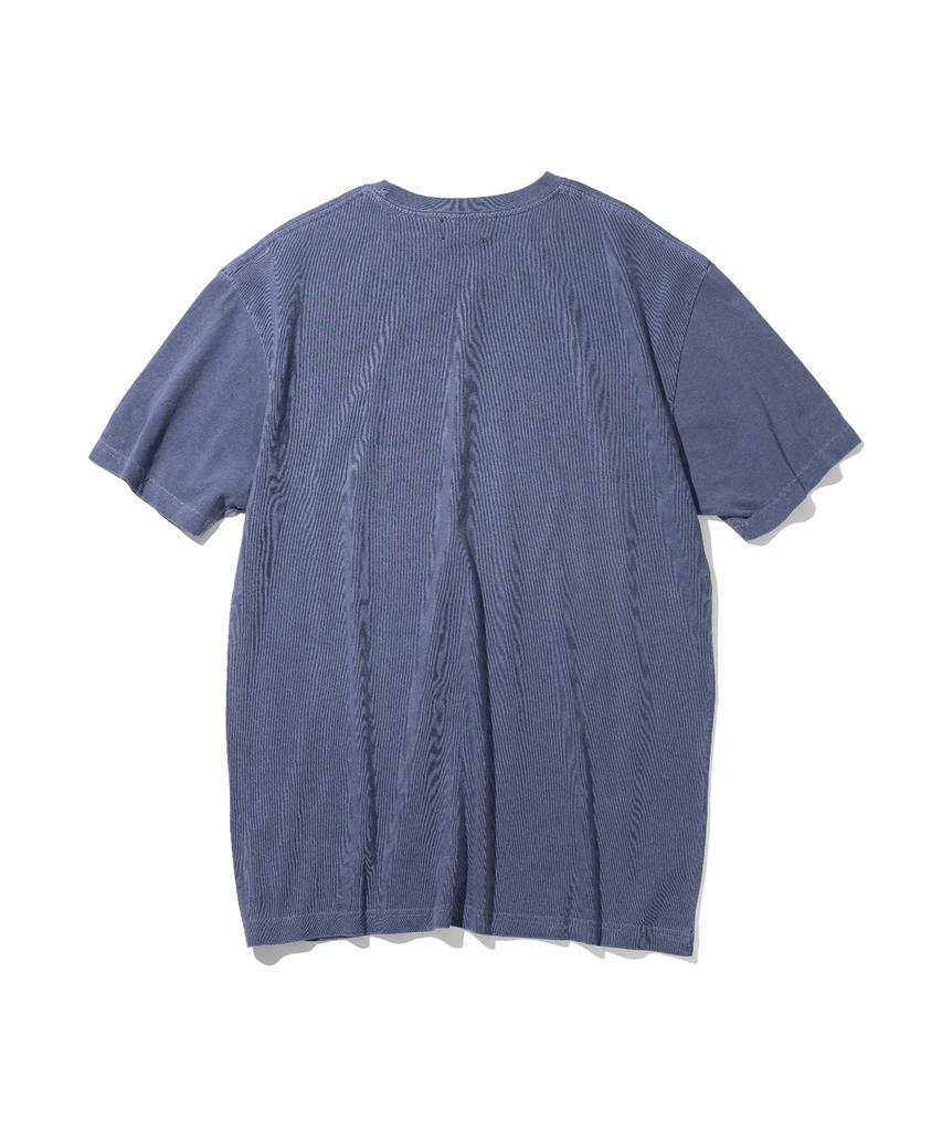 MASSNOUN Eternal Loop Pigment Short Sleeve T-Shirt Msits007-Db