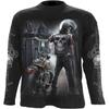 T-shirts à manches longues pour hommes, crâne drôle, moto, Style gothique, Punk Rock, Streetwear, Hip Pop, vêtements