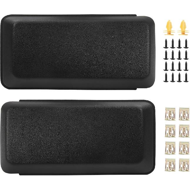 2Pcs F150 Front Bumper Guards Pads Cover Ert Cap Compatible With Ford F-150 2018 Replace# JL3Z17E810AB For Front Left Driver & Right Passenger Side
